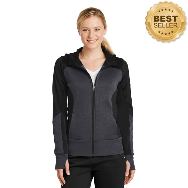 Ladies Fleece Colorblock Jacket Thumbnail