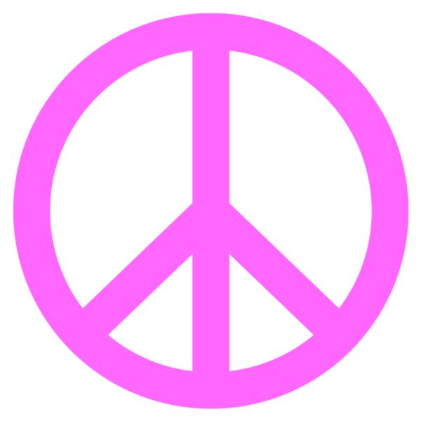 Peace Sign  Magenta  Thumbnail
