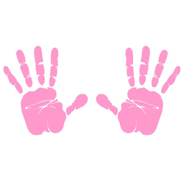 Hand Prints  Pink  Thumbnail