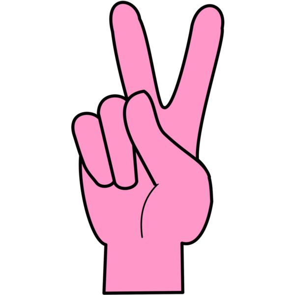 Peace  Pink   Black  Thumbnail