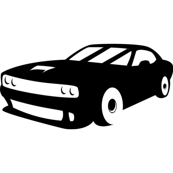 Muscle Car Silhouette6 Thumbnail