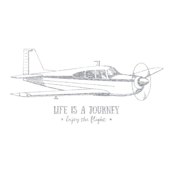 Life is a Journey  Metallic Silver  Thumbnail