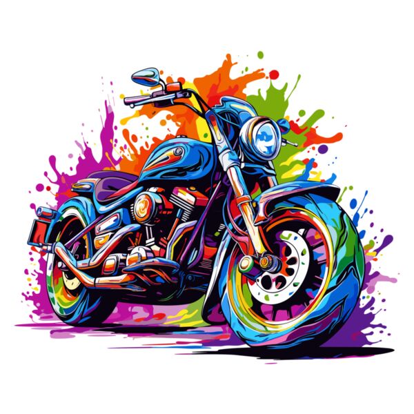 Colorful Motorcycle Thumbnail